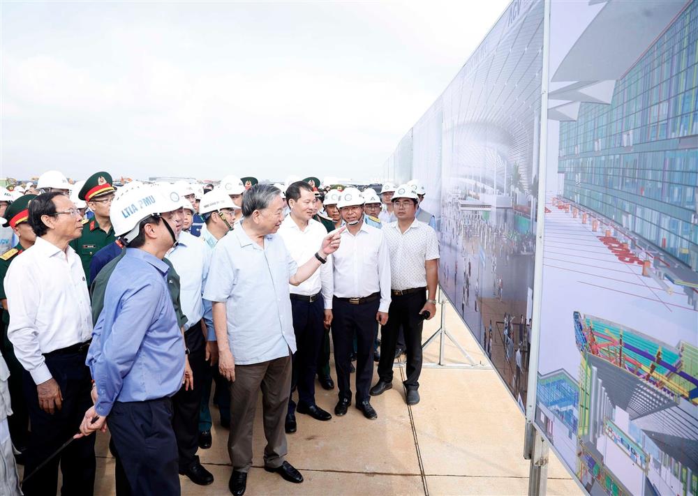 Tổng Bí thư Tô Lâm : Cảng hàng không Quốc tế Long Thành là động lực chiến lược cho sự phát triển kinh tế - xã hội của đất nước